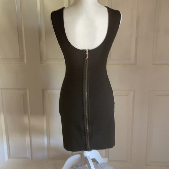 Juicy Couture Black Back Zip Bodycon Mini Dress - Picture 6 of 10
